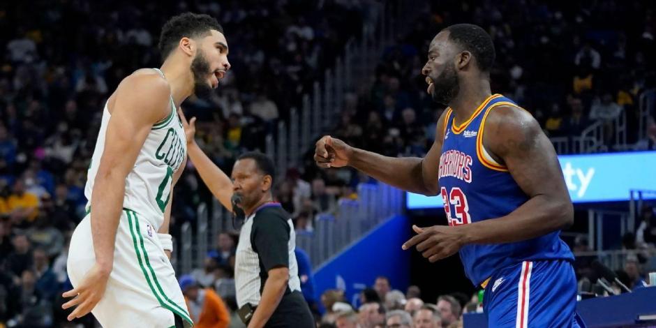Golden State Warriors y los Boston Celtics chocan en el Chase Center en el Juego 1 de las Finales de la NBA.