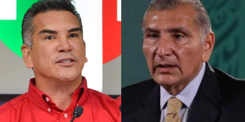 Adan Augusto López rechaza que haya amenazado al preside te del PRI, Alejandro Moreno Cárdenas
