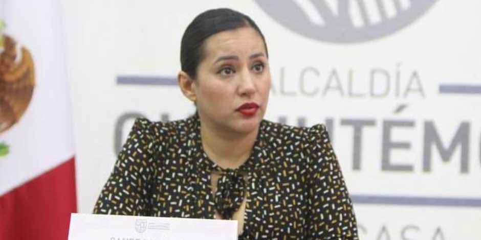 Sandra Cuevas, alcaldesa de Cuahtémoc.