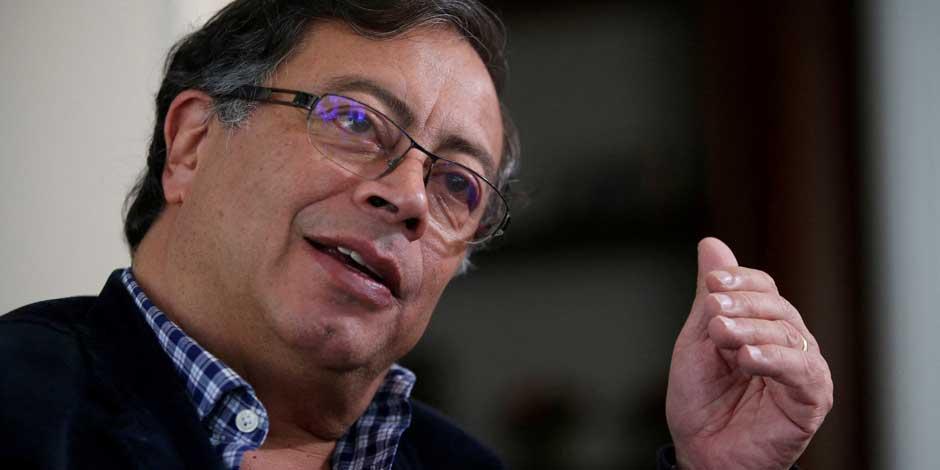 El candidato a la presidencia de Colombia por el izquierdista Pacto Histórico, Gustavo Petro