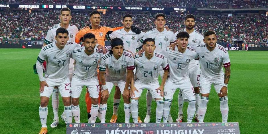 Futbolistas de la Selección Mexicana, el pasado 2 de junio, previo a su partido amistoso contra Uruguay.