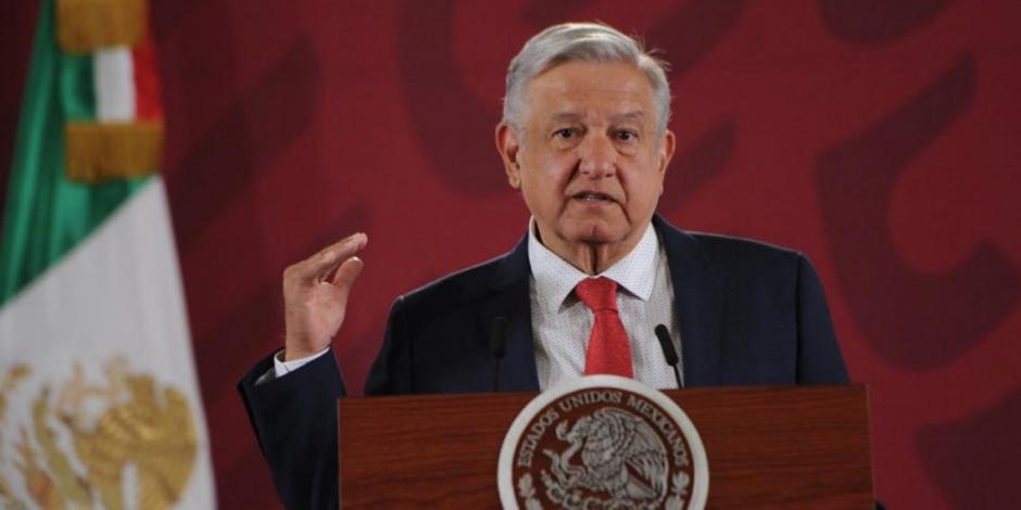 Andrés Manuel López Obrador en imagen de archivo en Palacio Nacional.