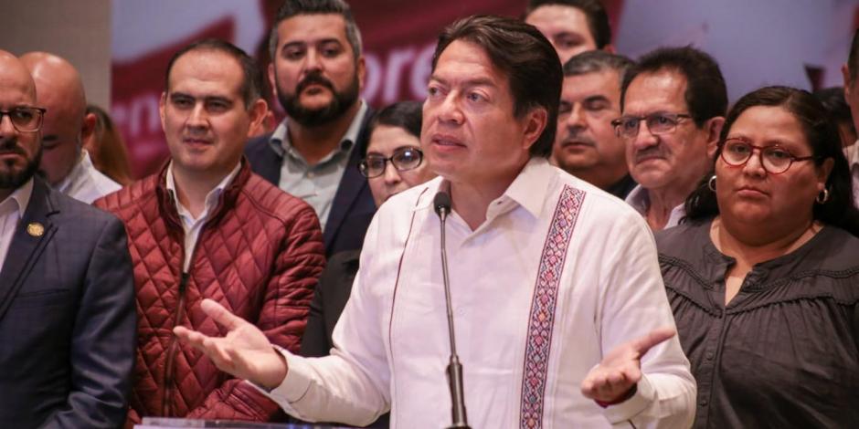 Mario Delgado, dirigente nacional de Morena, responde acusaciones de la oposición sobre actos anticipados de campaña.