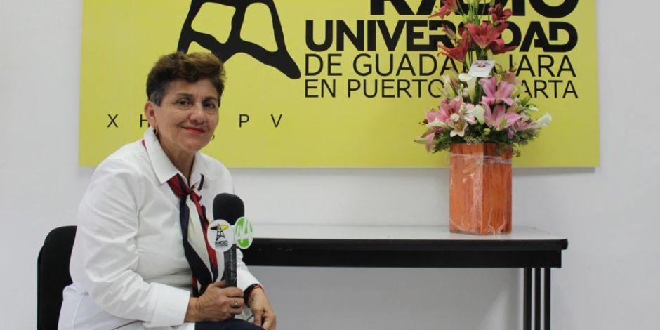 Susana Mendoza Carreño, directora del noticiero de Radio Universidad de Guadalajara.