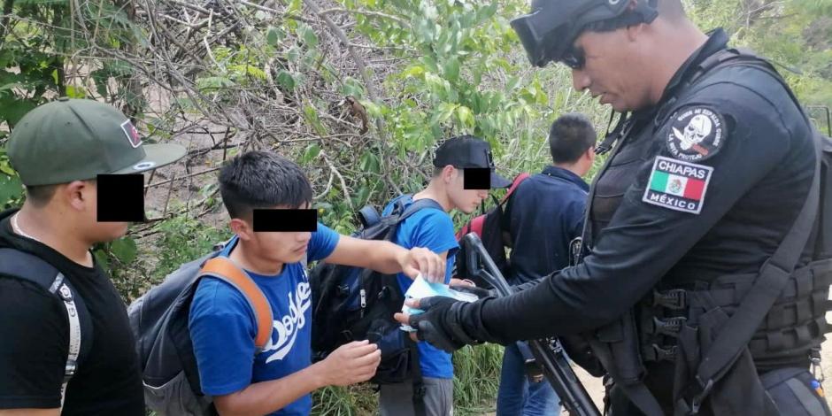Rescatan a 115 migrantes en Chiapas