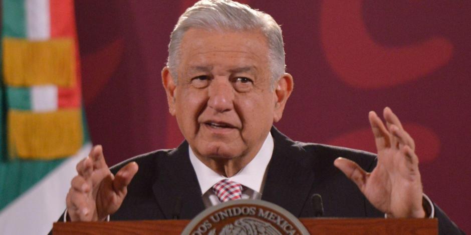 El Presidente Andrés Manuel López Obrador en Palacio Nacional.