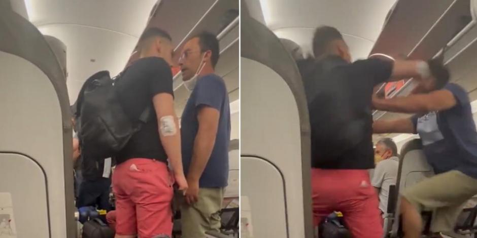Pasajeros de avión discuten y pelean a golpes por ver quién sacaba primero su maleta.