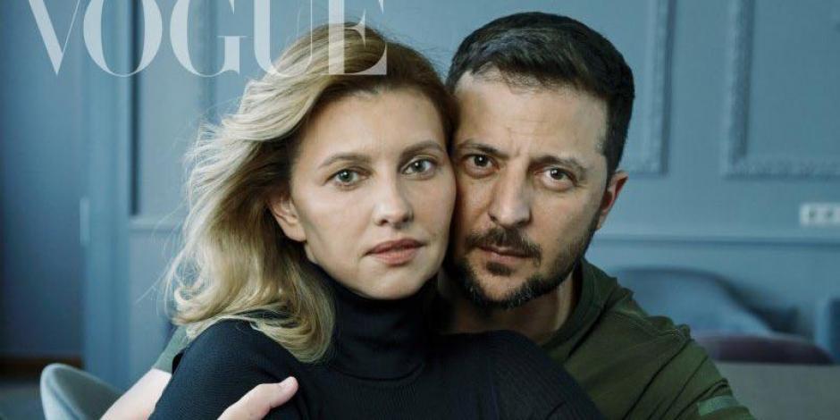 Volodímir Zelenski y su esposa, Olena Zelenska, en la polémica sesión de fotos de Vogue.*Esta columna expresa el punto de vista de su autor, no necesariamente de La Razón.