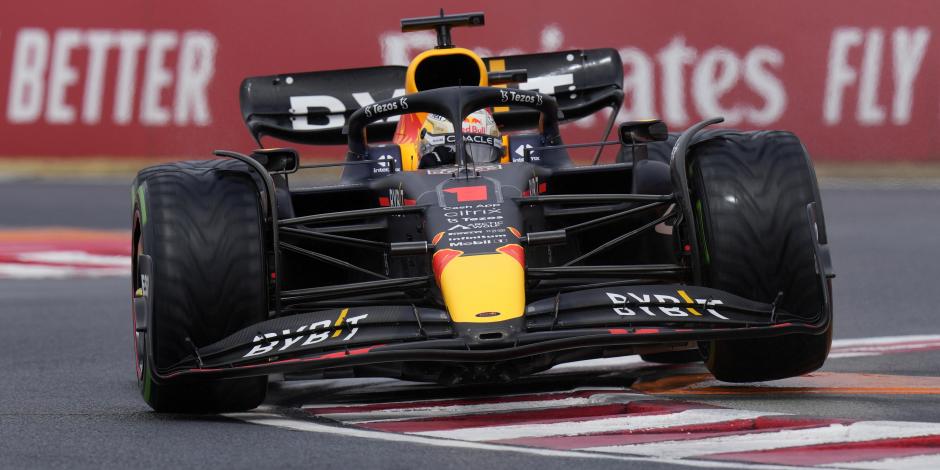 Max Verstappen, piloto de Red Bull, durante la clasificación del GP de Hungría.