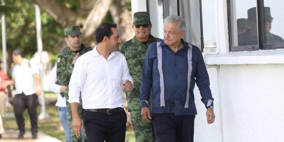 El gobernador Mauricio Vila Dosal y el Presidente Andrés Manuel López Obrador refrendan compromiso de trabajar juntos por Yucatán