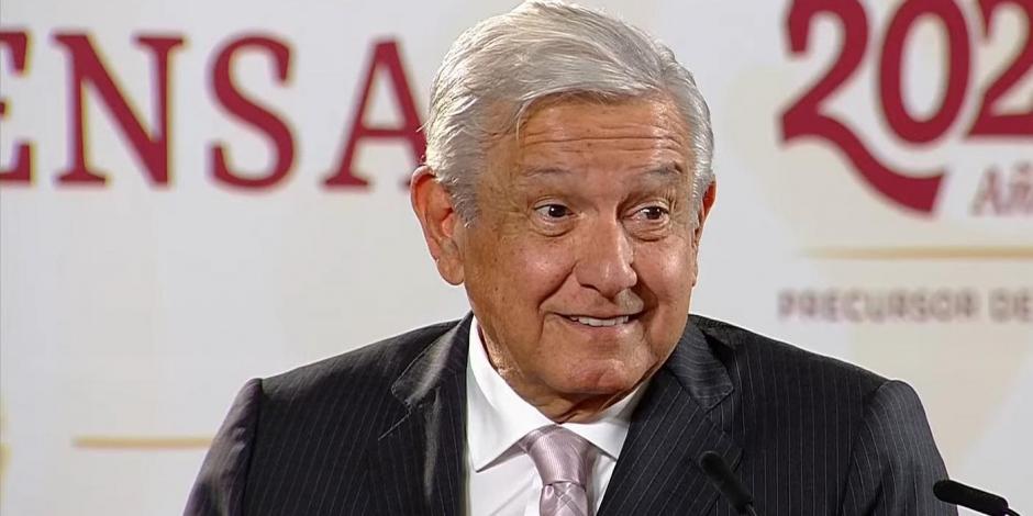 El Presidente López Obrador ofrece conferencia este 24 de enero del 2023, en Palacio Nacional, en la Ciudad de México.