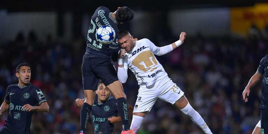 Pumas y América empataron 0-0 en Ciudad Universitaria en la Fecha 7 del pasado Torneo Clausura 2022.