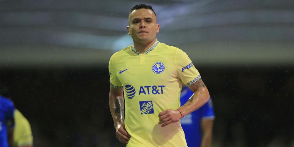 Jonathan Rodríguez no festejó su gol en el clásico capitalino entre América y Cruz Azul.