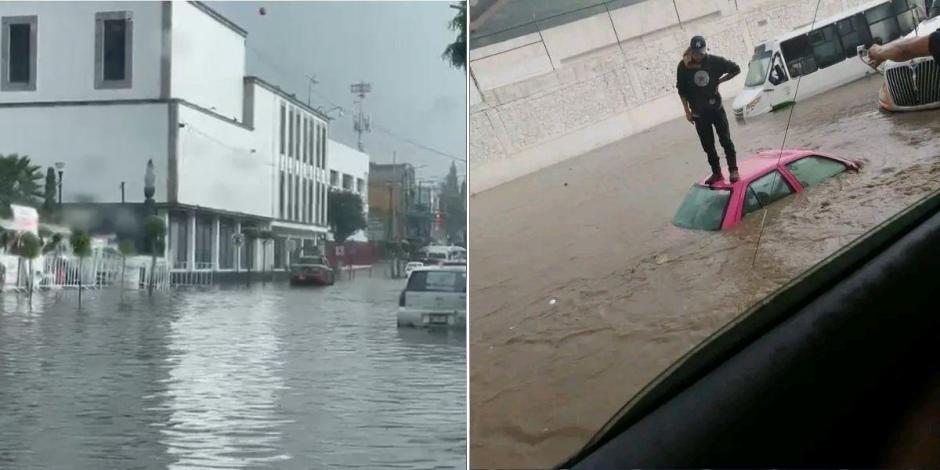 Intensas lluvias azotan a Ecatepec; se reportan inundaciones.