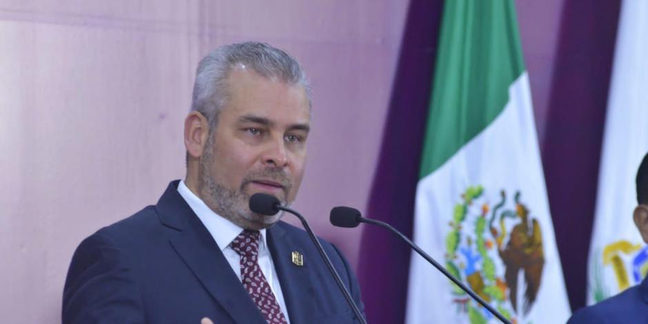 Alfredo Ramíez Bedolla, gobernador de Michoacán.