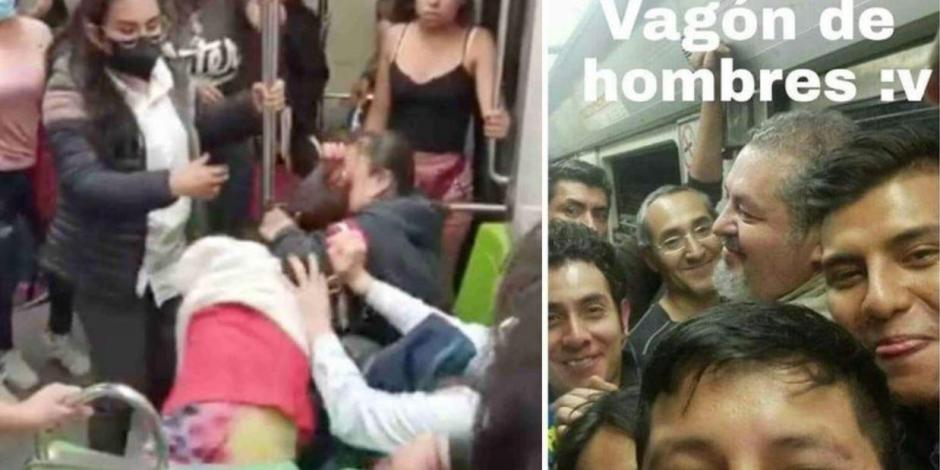 Usuarios reaccionan con memes a la pelea de dos mujeres en el Metro de la CDMX