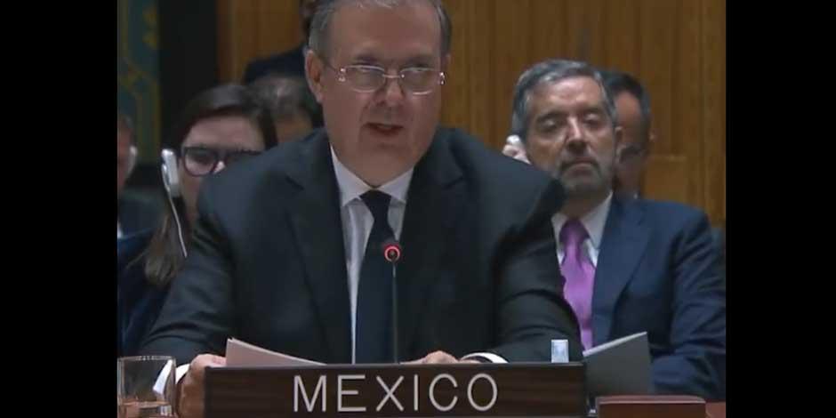 México acusa ante la ONU parálisis del Consejo de Seguridad para resolver conflicto Rusia-Ucrania