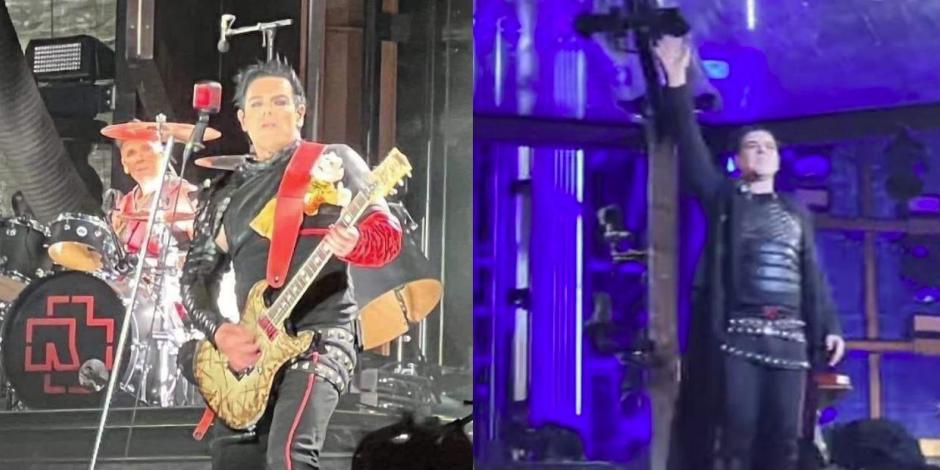 Guitarrista de Rammstein se cae como Juan Gabriel en concierto del Foro Sol