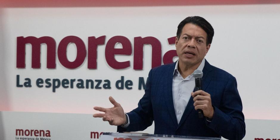 El dirigente nacional de Morena, Mario Delgado, afirma que en las elecciones para gobernador del Estado de México 2023 cuidarán de los votos para que no pase lo mismo que en 2017 cuando "le robaron la elección a la maestra"