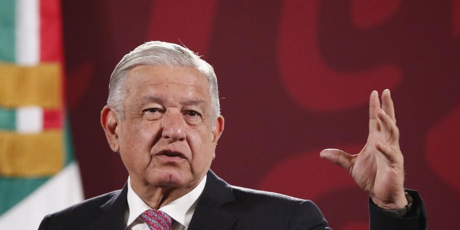 El Presidente López Obrador ofrece conferencia este 10 de febrero del 2023, en Palacio Nacional, en la Ciudad de México.