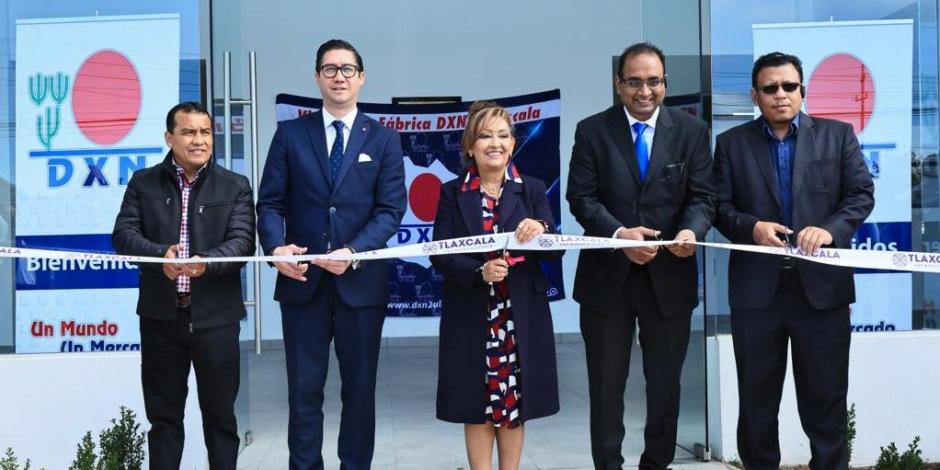 Lorena Cuéllar inaugura segunda planta de la empresa Internacional DXN en CIX I