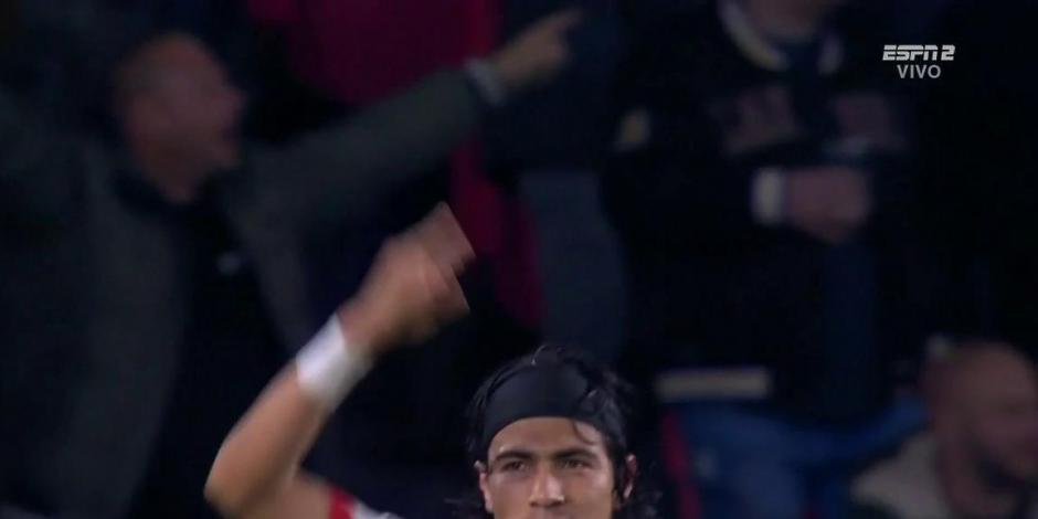 Erick Gutiérrez, del PSV, celebra su gol en la Europa League ante el FC Zürich