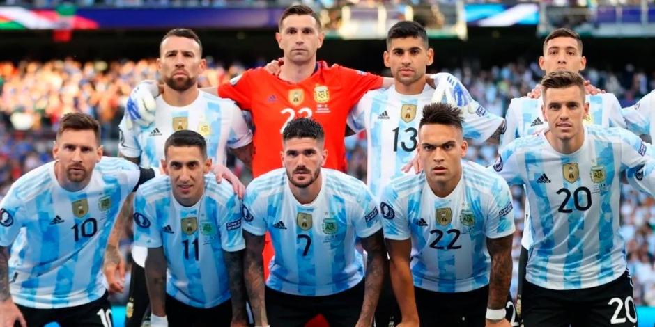 Jugadores de la Selección Argentina.