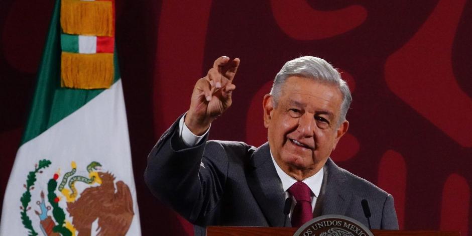 El Presidente López Obrador ofrece conferencia este 23 de enero del 2023, en Palacio Nacional, en la Ciudad de México..