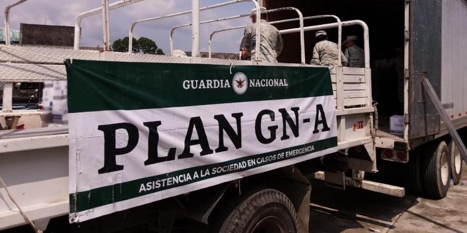 Refuerzan el Plan de Asistencia a la Sociedad en casos de Emergencia (GN-A) en Chiapas, Campeche y Tabasco