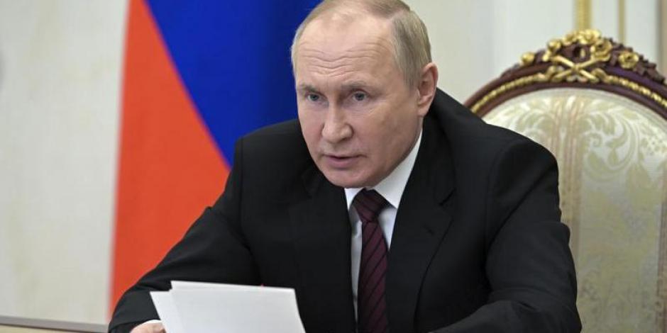 El presidente de Rusia, Vladimir Putin, dirige una reunión del Consejo de Coordinación por teleconferencia, en Moscú, el martes 25 de octubre de 2022