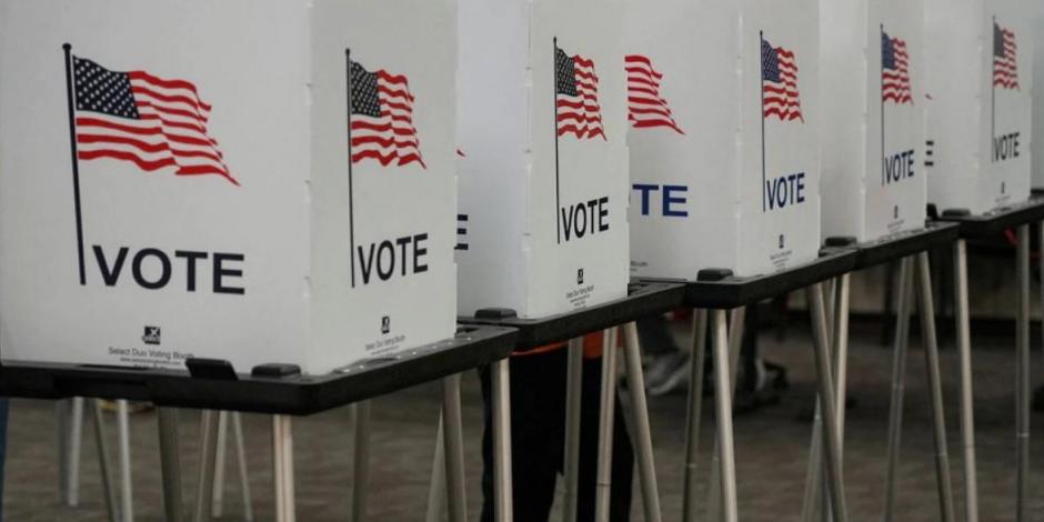 Urnas para las elecciones intermedias en Estados Unidos, celebradas el pasado martes 8 de noviembre.