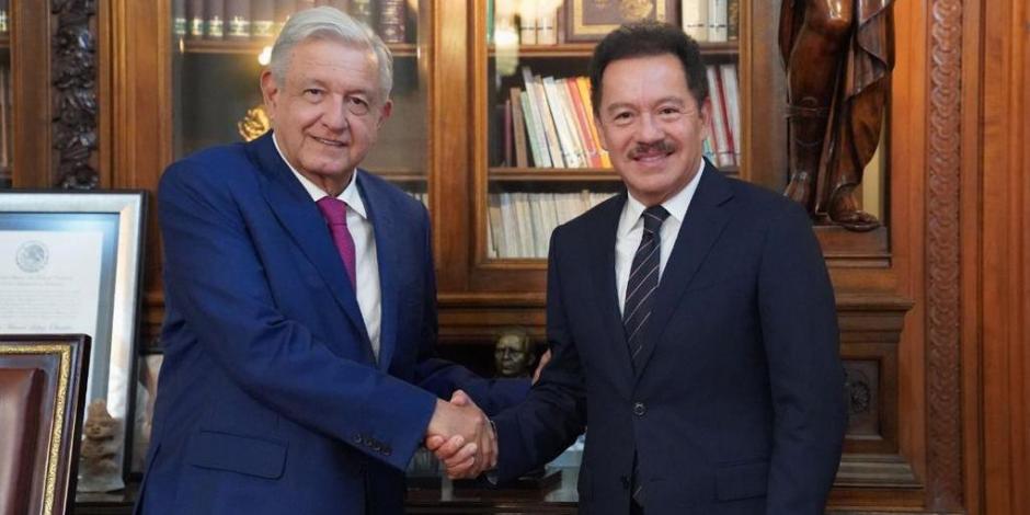 Mier Velazco pormenorizó detalles del PEF 2023 con el Presidente López Obrador.
