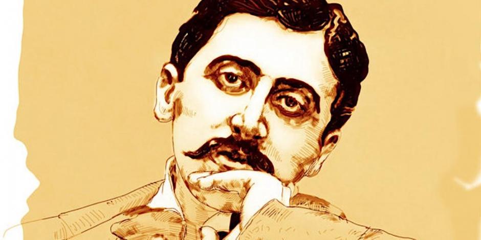Eric Ezendam, Retrato de Marcel Proust, impresión, 2016.