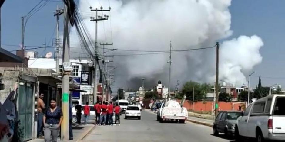 En Tultepec hubo una explosión en la zona de polvorines.