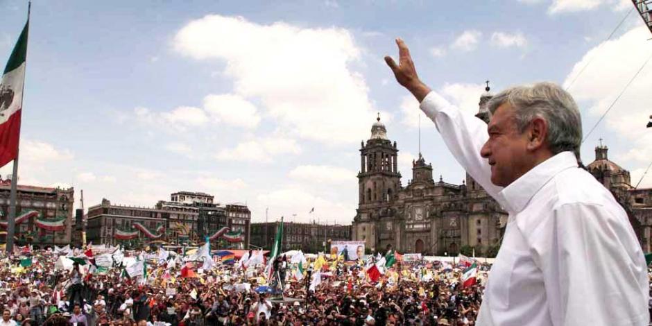 Presidente López Obrador ha utilizado el Zócalo capitalino tanto en protesta como para conmemoraciones de su gobierno.
