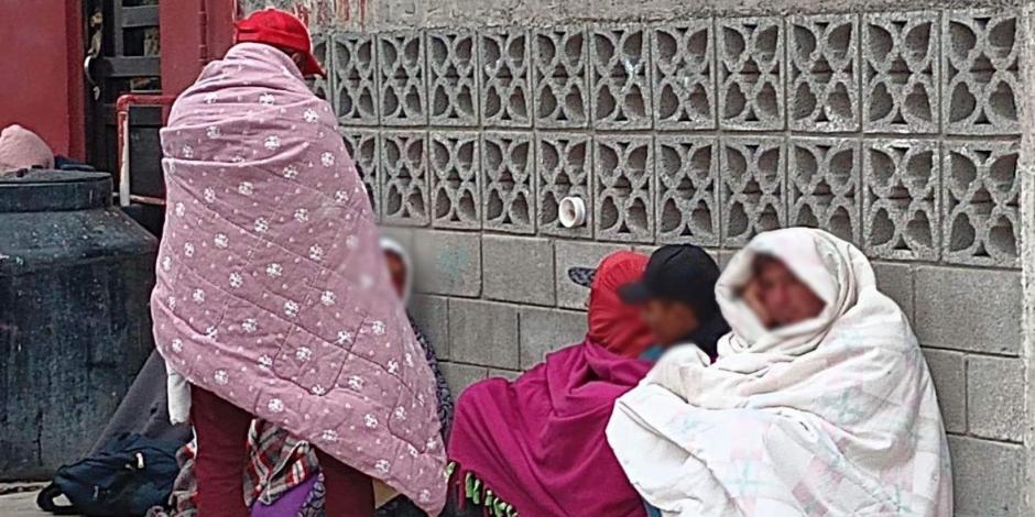 Migrantes viven en las calles y campamentos improvisados ante la falta de albergues en Matamoros, Tamaulipas