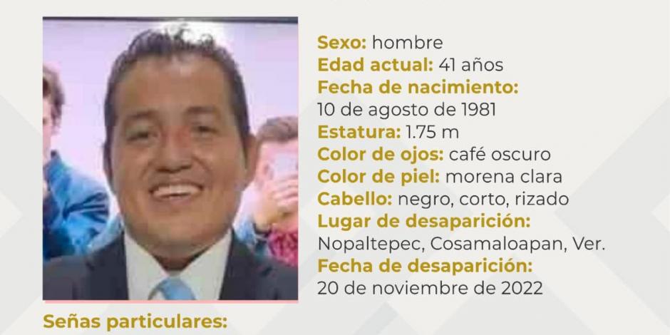 Francisco Eusebio fue reportado desaparecido el pasado 20 de noviembre.