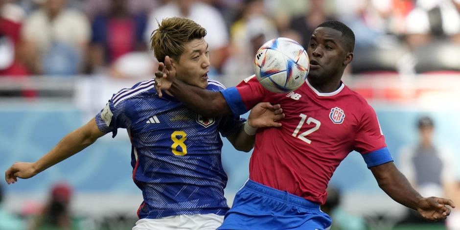 Una acción del Japón vs Costa Rica, Copa del Mundo Qatar 2022.