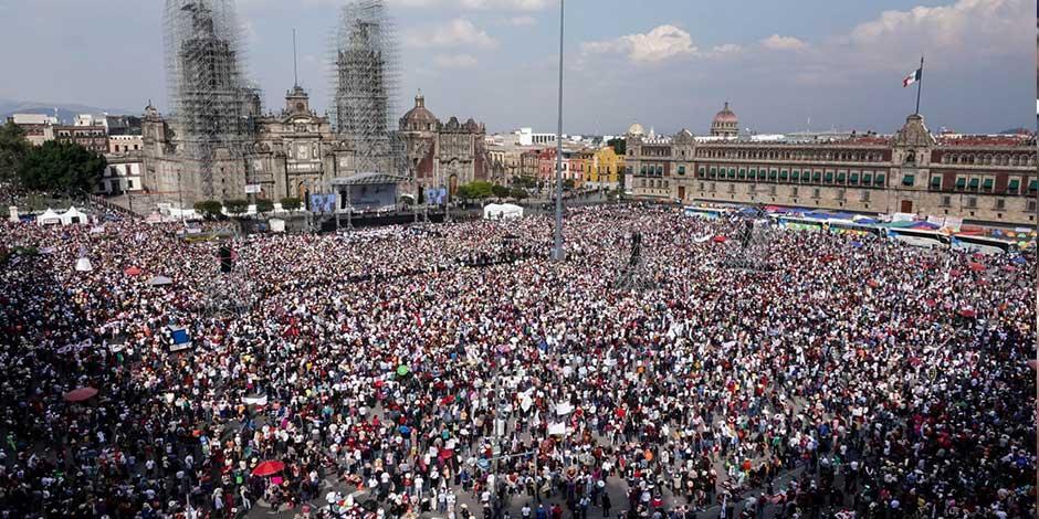 Estiman asistencia de 1.2 millones de personas a marcha de AMLO este domingo 27 de noviembre