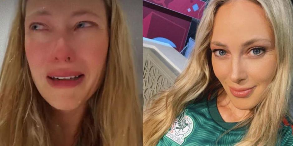 Vanessa Huppenkothen llora por eliminación de México en Qatar