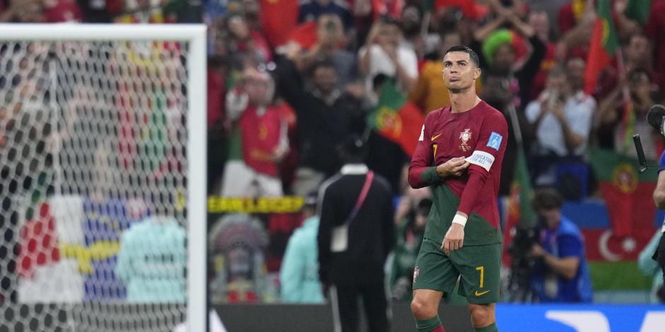 Cristiano Ronaldo durante el partido ante Suiza en la Copa del Mundo Qatar 2022.