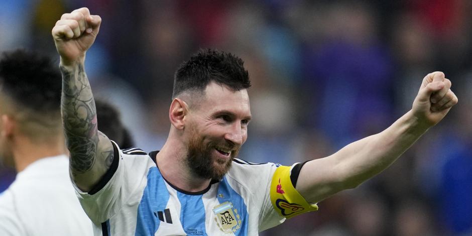 Lionel Messi celebra la victoria de Argentina 3-0 ante Croacia en las semifinales de Qatar 2022, el pasado 13 de diciembre.