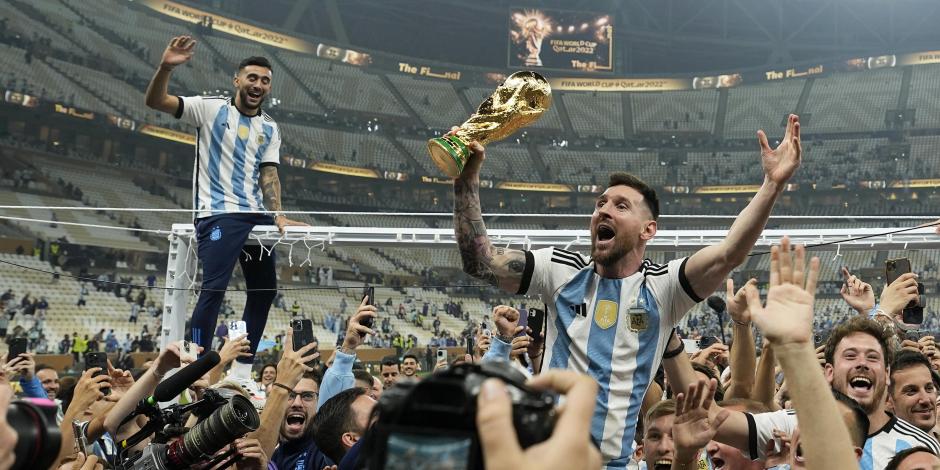 Lionel Messi celebra la obtención de la Copa del Mundo Qatar 2022, el pasado 18 de diciembre.