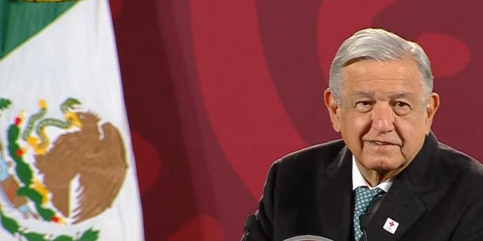 El Presidente López Obrador ofrece conferencia este 27 de enero del 2023, en Palacio Nacional, en la Ciudad de México.