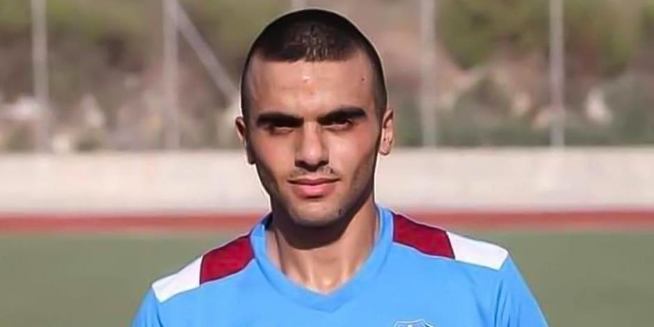 El futbolista Ahmad Atef Daragmah murió tras ser asesinado por el ejército israelí.