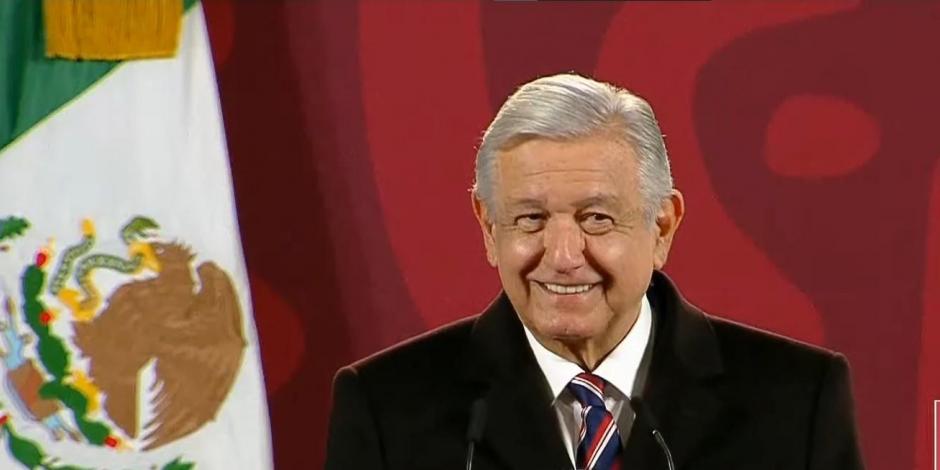 Andrés Manuel López Obrador, Presidente de México, durante su conferencia matutina de este miércoles.