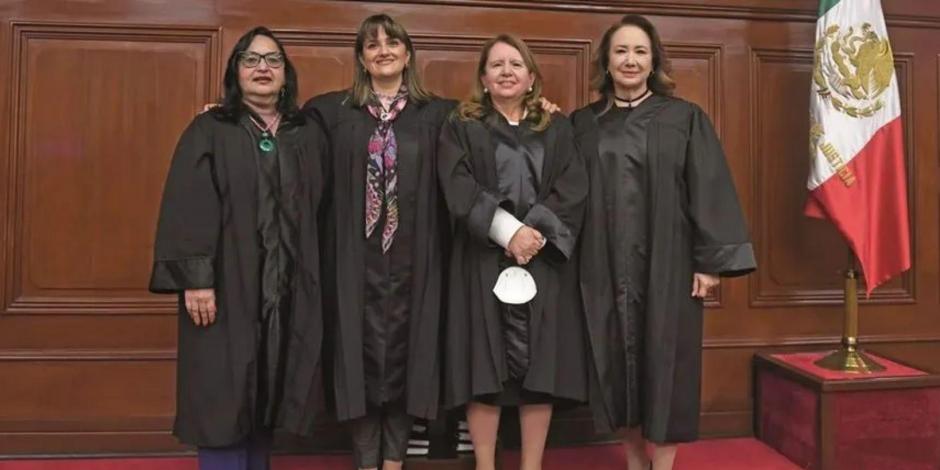 Ministras de la Suprema Corte de Justicia celebran que Norma Lucía Piña Hernández sea la nueva presidenta de la Corte