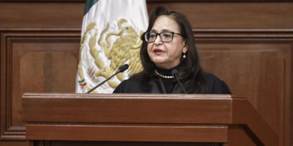 Ministra Norma Lucía Piña Hernández, nombrada presidenta de la SCJN este lunes.
