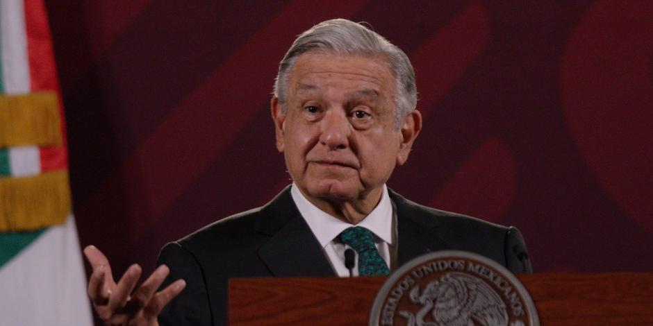 El Presidente López Obrador ofreció conferencia este 22 de febrero del 2023, desde Palacio Nacional, en la Ciudad de México.