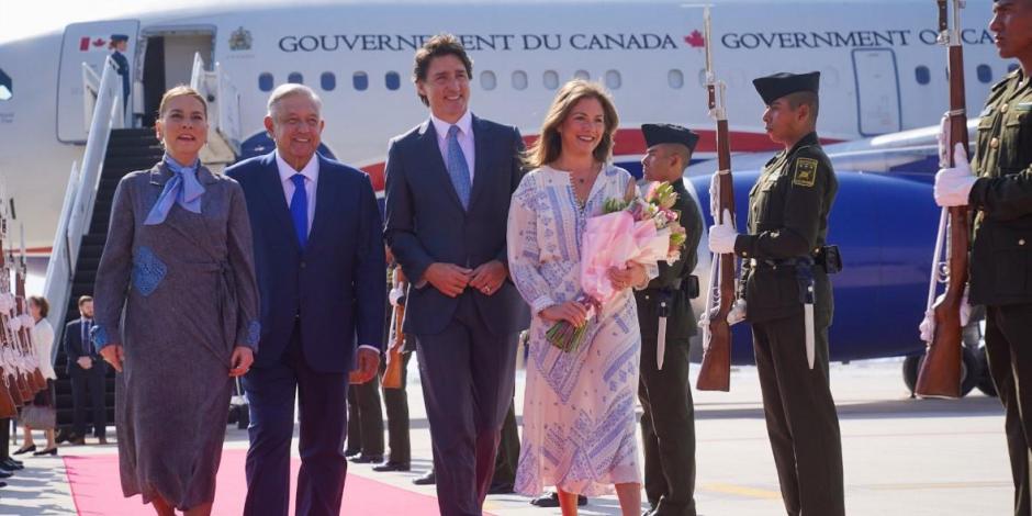 Con "mucho afecto", el Presidente López Obrador dio la bienvenida al Primer Ministro de Canadá, Justin Trudeau.